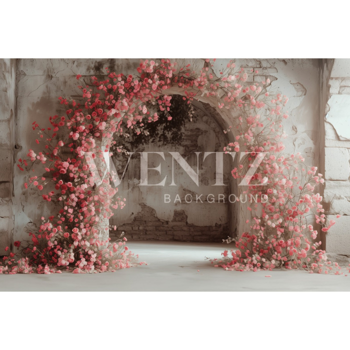 Fabric Photography Background Mother's Day Floral Arch / Backdrop 5757