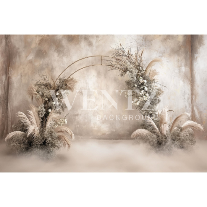 Fabric Photography Background Mother's Day Floral Arch / Backdrop 5813