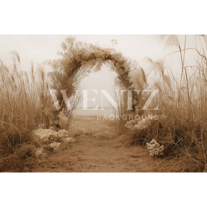 Fabric Photography Background Mother's Day Floral Arch / Backdrop 5817