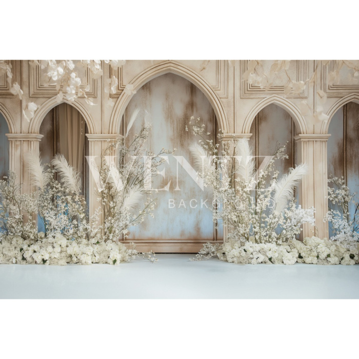 Fabric Photography Background Mother's Day Arches / Backdrop 5802