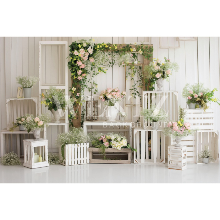 Fabric Photography Background Mother's Day / Backdrop 5872