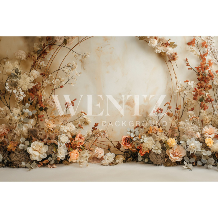 Fabric Photography Background Mother's Day Floral / Backdrop 5869