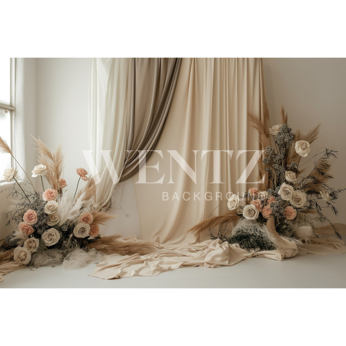 Fabric Photography Background Mother's Day / Backdrop 5881