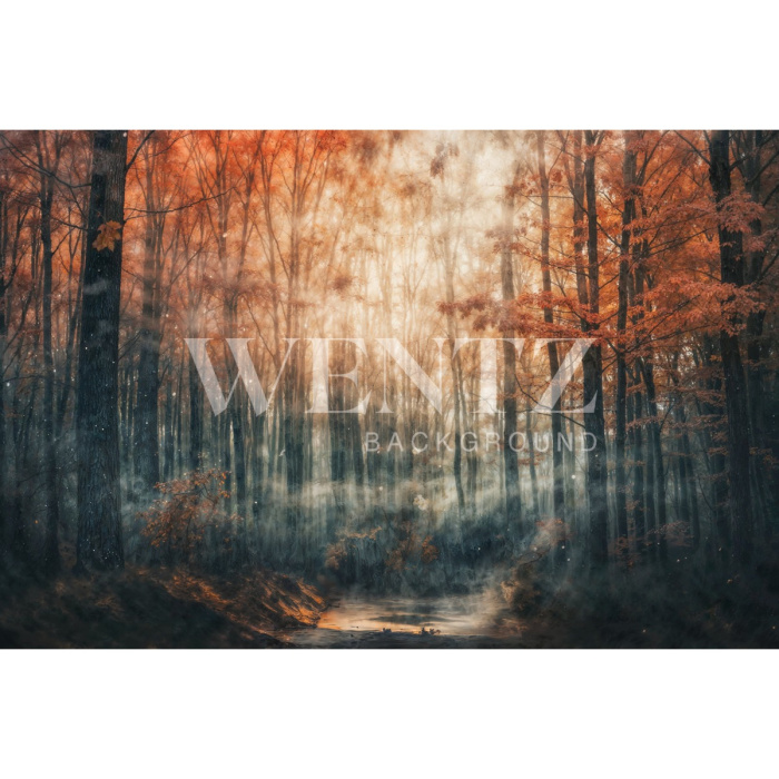 Fabric Photography Background Fall Grove / Backdrop 5916