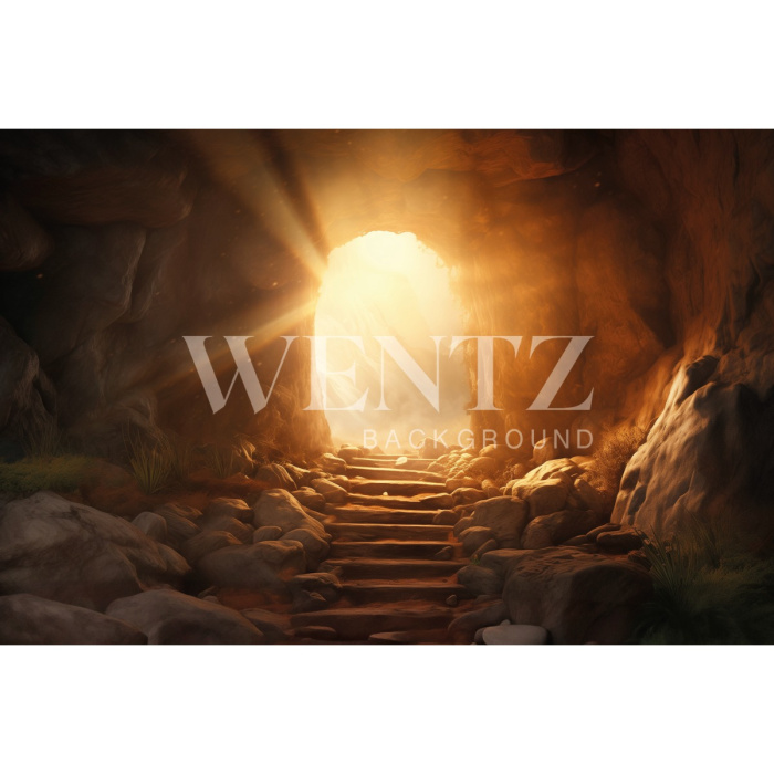 Fabric Photography Background Easter Grotto / Backdrop 5517