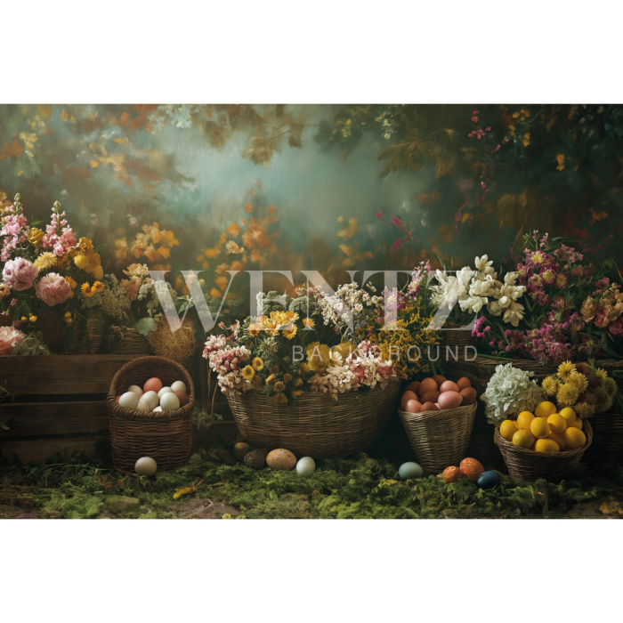 Fabric Photography Background Easter / Backdrop 5607