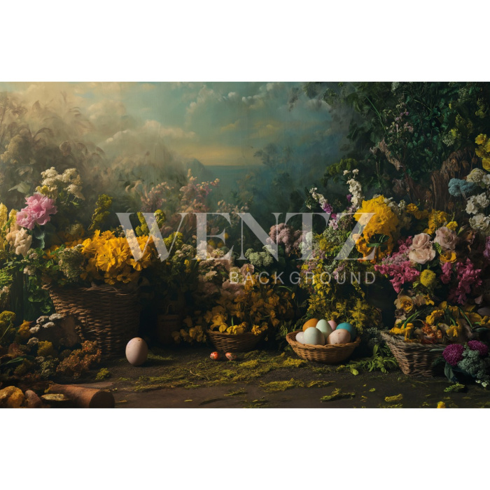 Fabric Photography Background Easter / Backdrop 5635