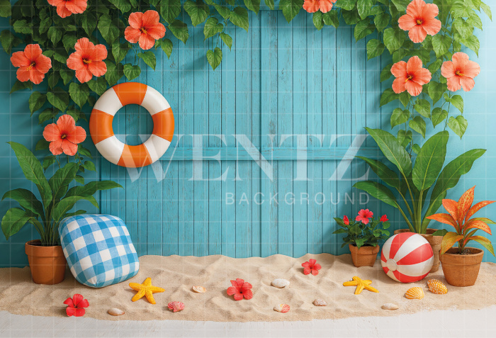 Fabric Photography Background Summer / Backdrop 7901