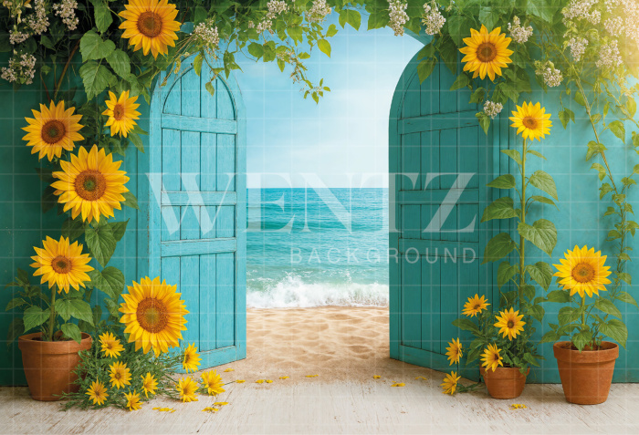Fabric Photography Background Summer / Backdrop 7902