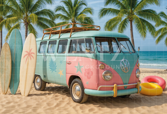 Fabric Photography Background Summer / Backdrop 7913