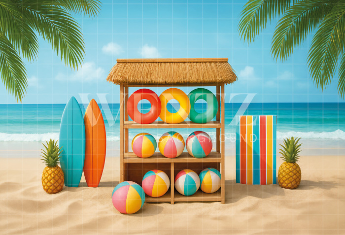 Fabric Photography Background Summer / Backdrop 7917