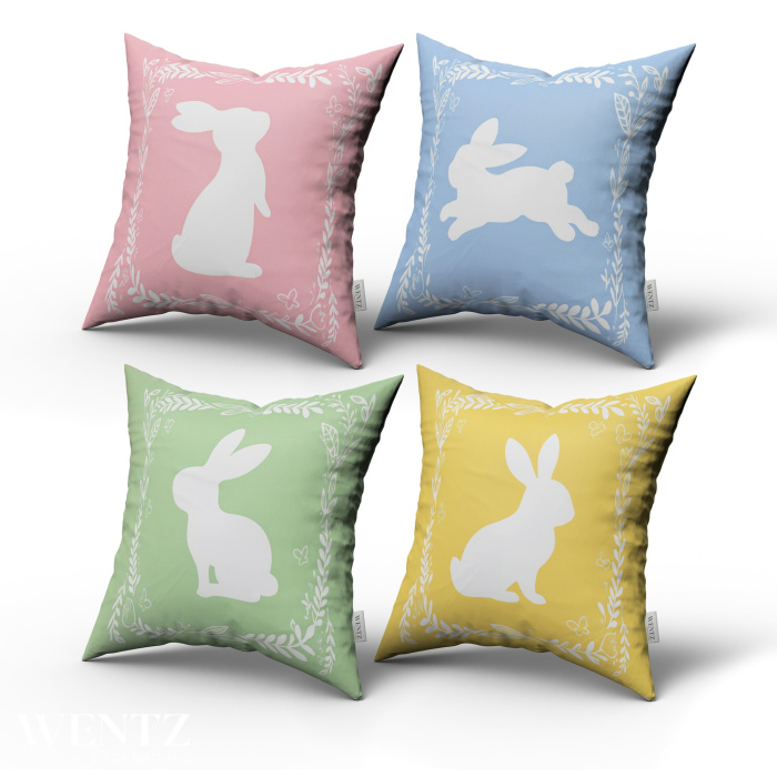 Kit 4 Pillow Cases Easter - 50 x 50 / WA96