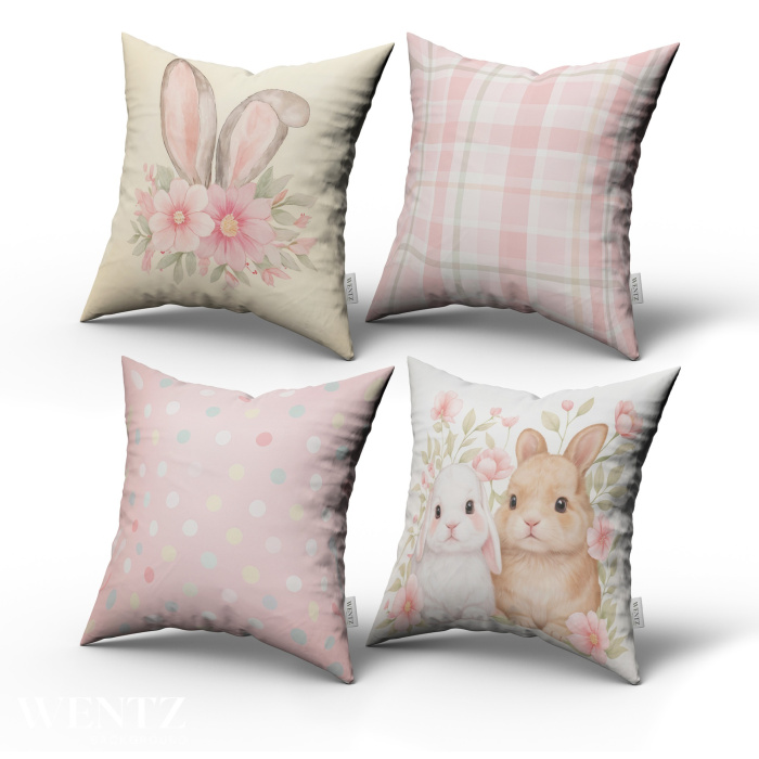 Kit 4 Pillow Cases Easter - 50 x 50 / WA97