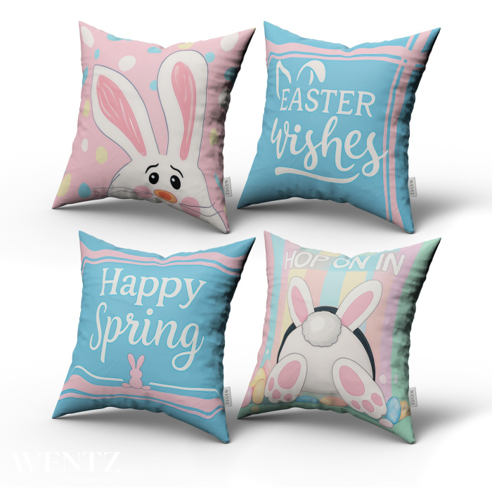 Kit 4 Pillow Cases Easter - 50 x 50 / WA98