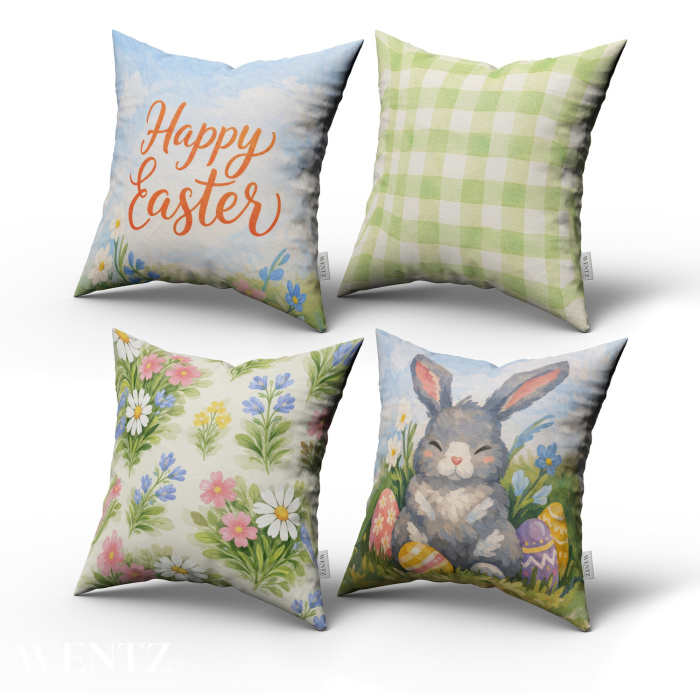 Kit 4 Pillow Cases Easter - 50 x 50 / WA99