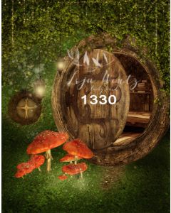 Photography Background in Fabric House of Fairies / Backdrop 1330