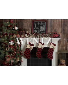 Photography Background in Fabric Christmas / Backdrop 1337