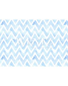Photography Background in Fabric Chevron Watercolor Blue / Backdrop 1471