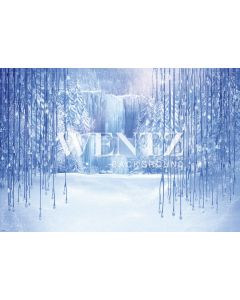 Photography Background in Fabric Frozen Christmas / Backdrop 1564
