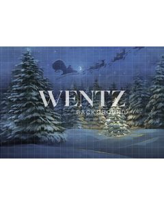 Photography Background in Fabric Christmas Pines / Backdrop 1571