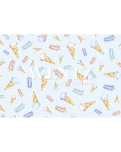 Photography Background in Fabric Ice Cream / Backdrop 1581