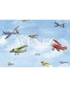 Photography Background in Fabric Airplane / Backdrop 1582