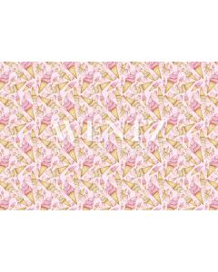 Photography Background in Fabric Ice Cream / Backdrop 1637