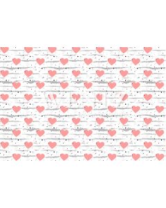 Photography Background in Fabric Heart /  Backdrop 1689