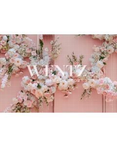 Photography Background in Fabric Flower Arrangement / Backdrop 1738