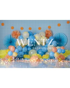 Photography Background in Fabric Scenarios Colorful Balloon / Backdrop 1823