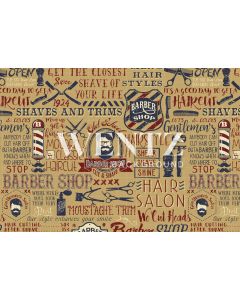 Photography Background in Fabric Barber Shop / Backdrop 1843