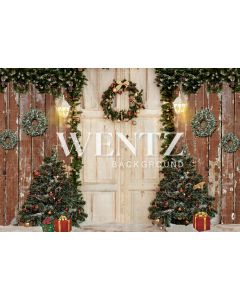 Photography Background in Fabric Christmas Door / Backdrop 1930