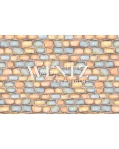 Photography Background in Fabric Colorful Bricks Newborn / Backdrop 1979