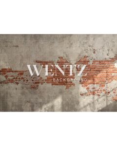 Photography Background in Fabric Concrete and Brick Wall / Backdrop 2095