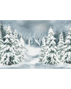 Photography Background in Fabric Christmas Pines / Backdrop 2144