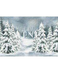 Photography Background in Fabric Christmas Pines 340 cm W x 240 cm H / Backdrop 2144 Save