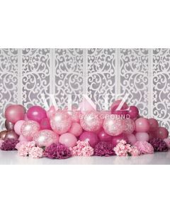 Photography Background in Fabric Scenarios Pink Balloon / Backdrop 2203
