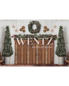 Photography Background in Fabric Christmas Headboard / Backdrop 2373