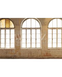 Photography Background in Fabric Wall with Windows / Backdrop 2394