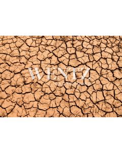 Photography Background in Fabric Cracked Floor of the Desert / Backdrop 2440