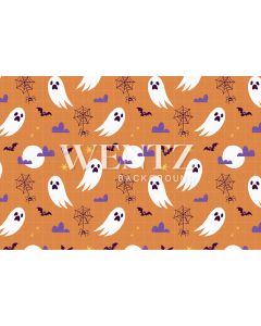 Photography Background in Fabric Halloween Ghost / Backdrop 2456