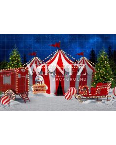 Photography Background in Fabric Christmas Circus / 2465