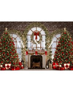 Photography Background in Fabric Christmas Room / 2475