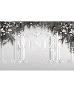 Photography Background in Fabric Christmas Boiserie / Backdrop 2488