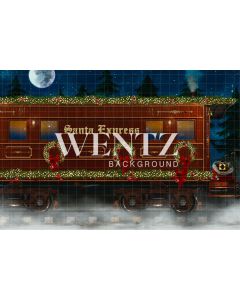 Photography Background in Fabric Christmas Polar Express / Backdrop 2491