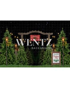 Photography Background in Fabric Christmas Farm / Backdrop 2492
