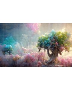 Photography Background in Fabric Enchanted Tree / Backdrop 2521