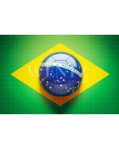 Photography Background in Fabric Soccer World Cup Brazil Flag / Backdrop 2538