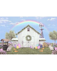 Photography Background in Fabric Easter in the Farm / Backdrop 2588
