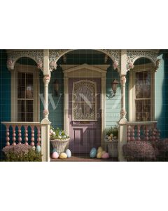 Photography Background in Fabric Easter House Facade / Backdrop 2609